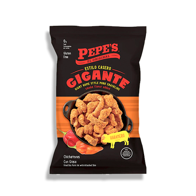 Pepe's Gigante Pork Cracklings Habanero